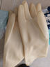 巧姨橡胶手套劳保工作耐磨耐用胶皮防水洗衣服洗碗女厨房家用 乳白色特厚20双装 L(大码) 实拍图