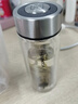 希诺（HEENOOR）双层玻璃杯带盖过滤办公室经典泡茶杯男士商务耐热玻璃水杯子 本色 180ml 实拍图