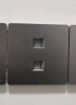 正泰（CHNT）开关插座墙壁面板家用86型面板 八芯数据电脑插座NEW6C幻银灰 实拍图