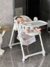 mommark婴幼儿餐椅宝宝吃饭椅便携折叠儿童餐椅多功能婴儿学坐椅免安装 伊尼亚白Pro（免安装/置物篮/万向轮） 实拍图