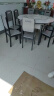 初屋 餐桌 岩板餐桌椅组合现代简约伸缩折叠圆桌家用小户型实木饭桌子 黑灰色-意大利灰岩板-实木椅 1.35米一桌八椅 实拍图