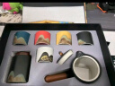 苏氏陶瓷（SUSHI CERAMICS）手绘釉画彩千里江山茶具套装礼盒侧把壶五色杯文创伴手礼 实拍图