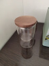 花溪树泡茶杯男士茶水分离杯玻璃高档主人杯子茶具办公室茶道杯男生水杯 【500ml手印把手】透明色 实拍图