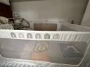 贝易（BeiE）婴儿床围栏挡板安全护栏宝宝床上防摔儿童床边防护栏免打孔一体式 三面装 贝易彩虹【免打钉】 1.8m*2.0m【1.8米床型】 晒单实拍图