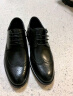 百丽通勤商务皮鞋男士正装鞋春夏季牛皮布洛克婚鞋大码鞋89183AM9 黑色-经典款 40 实拍图