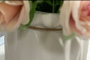 盛世泰堡仿真花假花盆栽花束绢花装饰花艺餐厅玄关客厅摆件小清新蓝色18cm 实拍图