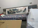 泓砚国画山水画靠山图客厅风景流水生财装饰沙发背景墙壁办公室挂画 新款铜角工艺213.5*63.5cm/幅 实拍图