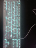 惠普（HP）GK200机械键盘有线办公游戏键盘 20种背光灯效 87键电竞键盘鼠标套装电脑外设键鼠 皎月白【红轴】冰蓝光 实拍图