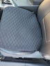 怡揽汽车坐垫四季通用亚麻纤维麻防滑免绑单垫座垫屁垫清凉透气三件套 神秘黑-麻-单片 实拍图