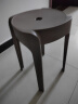 树浩家用塑料加厚凳子可叠放餐椅网红风车餐桌椅子现代简约餐厅书桌用 L.HF升级加强PP材料30cm面-咖色 实拍图