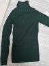 无印良品MUJI 女式 宽罗纹 高领毛衣 W9AA872 长袖针织衫 绿色 S 晒单实拍图
