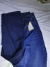 花花公子（PLAYBOY）牛仔裤男春夏季休闲裤子男士宽松直筒潮牌男装长裤 深蓝色 35 实拍图