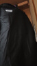 阿悠胖大码西服套装男商务结婚伴郎西装礼服 藏青西服西裤 3XL/190 实拍图