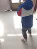 探路者（TOREAD）旗舰 儿童冲锋外套男女中大童装秋冬季加绒衣 宝蓝本白朱雀红 150 实拍图