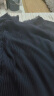 玖姿·安娜蔻优雅蕾丝圆领异材质拼接H型长袖上衣女2024春季新款 丈青 S 晒单实拍图