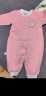 舒贝怡婴儿衣服新生儿连体衣满月宝宝哈衣春款周岁男女童爬爬服粉90CM 实拍图