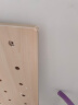 安定家洞洞板实木定制墙上置物架木质墙壁挂墙隔板收纳架挂板墙面 整套-木纹色60X120CM 晒单实拍图