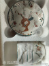 万享景德镇小鹿日式釉下碗碟套装家用陶瓷餐具碗筷面碗汤碗盘筷组合碗 实拍图