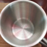 美厨（maxcook）304不锈钢水杯 425ml双层泡茶杯口杯儿童 带盖带手柄8.5cm MCB650 实拍图