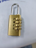 海斯迪克 HK-5158 黄铜挂锁 密码锁 行李箱防盗锁 4轮密码(小号) 实拍图