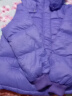 坦博尔羽绒服女时尚廓形可脱卸帽舒适保暖短泡芙外套TW336360简单紫165 实拍图