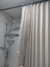 未来式浴室折叠浴帘磁吸防水淋浴房隔断卫生间干湿分离隐形挡水帘免打孔 奶油白双侧磁吸（帘+杆） 适用150-180墙距 帘宽1.8米高2米 晒单实拍图
