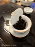 容山堂珐琅彩陶瓷盖碗三件套茶杯泡茶器功夫茶具整套便携茶具泡茶器全套 金丝珐琅彩整套茶具-茶洗款 实拍图