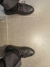 热风商务男鞋青年皮鞋男士休闲皮鞋增高韩版雕花布洛克正装鞋潮婚礼鞋 01黑色（H43M0732） 43 晒单实拍图