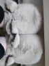 达西先森盖世嘤熊 棉拖鞋女室内外防滑长绒毛加厚软底拖鞋秋冬 深灰38-39 晒单实拍图