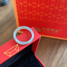 中国黄金（CHINA GOLD）冰种蓝水翡翠戒指女玉石男素圈指环情侣对戒危料结婚生日礼物女生 蓝水翡翠戒指【11号】 实拍图