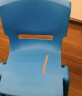 华恺之星 塑料凳 家用小板凳换鞋凳子 宝宝餐椅学习椅靠背椅子 HK5601浅蓝 实拍图