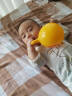 费雪（Fisher-Price）婴儿手抓摇铃球拍拍球小球宝宝充气橡胶皮球 4寸手柄铃铛F0517 红色 实拍图