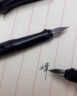 英雄（HERO）钢笔359 正姿 磨砂黑 EF尖薄厚片工艺学生练字钢笔 （附加6支墨囊）铱金钢笔签字笔 实拍图
