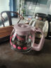 名创优品（MINISO）丹莉茶壶耐热玻璃泡茶壶泡茶杯茶水分离杯(粉色-700ML) 实拍图