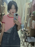 蝗裳一族女士T恤2024夏季新款韩版圆领简约百搭修身显瘦洋气上衣短袖t恤女 粉色 S 建议70-90斤 实拍图