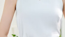 百图betu女装夏季新款吊带衫丝质缎面美背交叉带V领背心女2304T58 白色 XS 实拍图