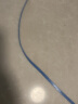 山泽（SAMZHE）六类网线 扁线 CAT6类千兆扁平家用电脑路由器非屏蔽网络连接线 成品跳线 蓝色5米 SZ-605BE 实拍图