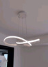 ARROW箭牌照明 吊灯LED客厅灯北欧后现代环形餐厅吊灯中山灯具 【官方直营】白色60公分/已接入米家APP 实拍图