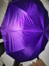 暖心话全自动雨伞男士商务折叠伞大号男女双人晴雨两用太阳伞遮阳伞 24骨升级款大伞-紫色 实拍图