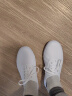 双星八特大白网系带帆布鞋男体操鞋白色武术鞋儿童休闲鞋运动鞋轻便健身鞋 白色 43 实拍图