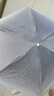 美度五折冰激凌太阳伞防晒防紫外线晴雨两用黑胶遮阳伞渐变折叠卡片伞 渐变-雾蓝色 实拍图
