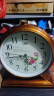 康巴丝（Compas）挂钟古典欧式座钟表复古客厅装饰台钟创意卧室床头时钟石英钟 3020数字木纹 实拍图