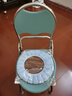 善幸折叠不锈钢坐便椅老人孕妇坐便器蹲厕椅马桶病人通用助便器大便椅 O型灰色靠背-高42cm-坐垫 实拍图