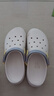 斯凯奇（Skechers）女鞋洞洞鞋凉鞋增高厚底耐磨沙滩拖鞋小怪兽包头洞洞鞋111581 白色/多彩色/WMLT 40 实拍图
