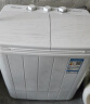 奥克斯（AUX）洗+脱5.0公斤家用小型宿舍单身迷你双桶缸半自动洗脱一体洗衣机HB30P56-98 白色 实拍图