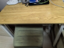 舒客艺家 电脑桌台式小户型小桌子家用学习桌写字办公书桌电竞长条桌子 木纹白架单桌80*50*74 加固电脑桌 实拍图