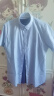 哈吉斯（HAZZYS）男装 2024夏季男士衬衣棉麻混纺小细格短袖衬衫ATCZK1BBX76 晒单实拍图