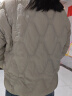 坦博尔轻薄羽绒服女时尚菱格棒球领休闲保暖短款外套TW336260浅青卡155 实拍图