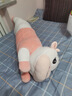 珍妮象 可爱奶牛抱枕公仔牛年毛绒玩具趴趴牛玩偶女孩床上夹腿睡觉大布娃娃抱抱熊送女友生日礼物 粉圆眼开心每一天 胖版全长约1米 实拍图