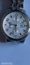 上海（SHANGHAI） 手表男自动机械国表商务多功能计时码表防水透底男表9001 SH9001白盘钢带 实拍图